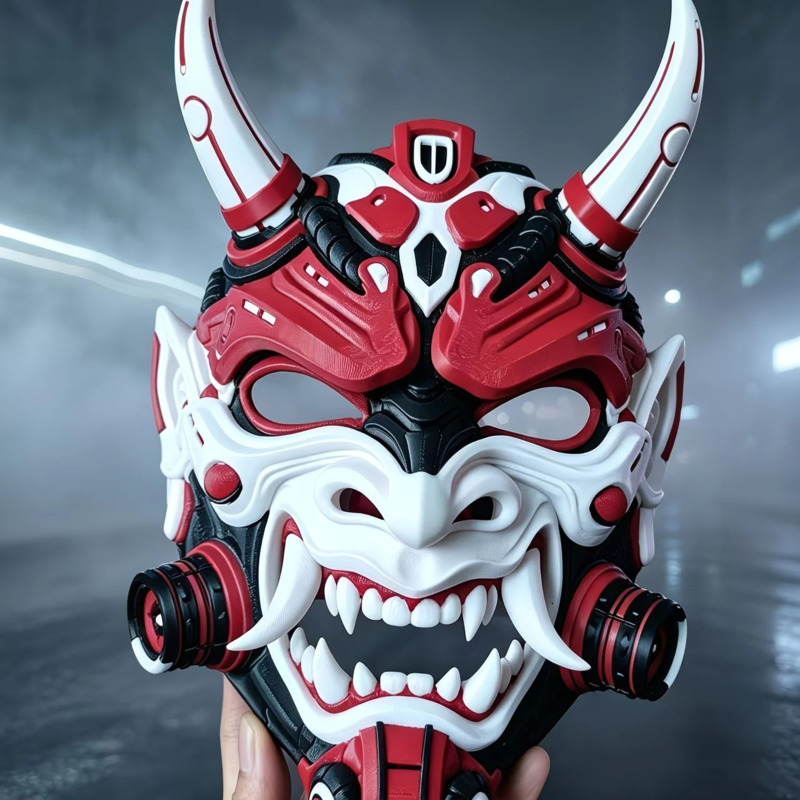 New Generic Cyberpunk Oni Demo - огляд і ціна Black Face Mask Pack